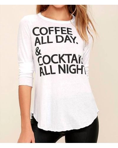 Chaser Brand Coffee And Cocktails Top - Black
