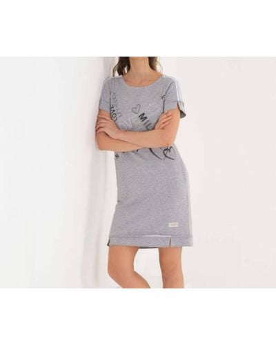 Dolcezza Paris Sweatshirt Dress - Gray