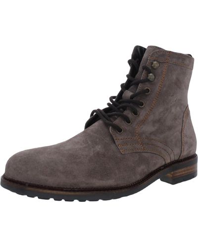 Dr. Scholls Calvary Suede Zipper Ankle Boots - Brown