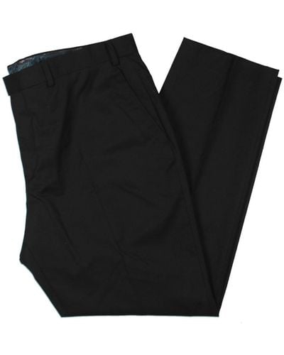 Sean John Flat Front Business Suit Pants - Black