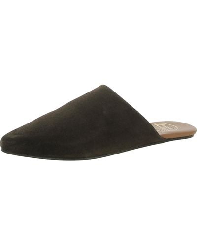 Andre Assous Tiana Suede Slip On Mules - Brown