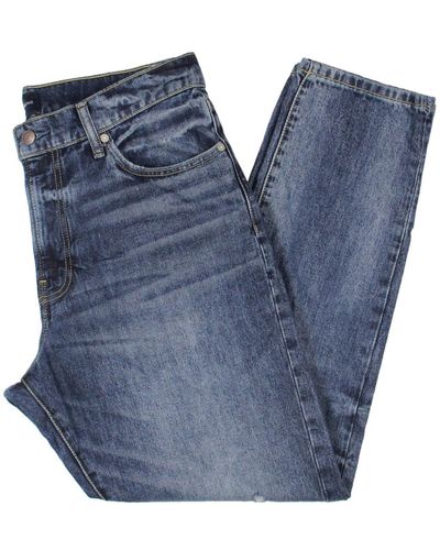 Lucky Brand 412 Distressed Athletic Slim Jeans - Blue