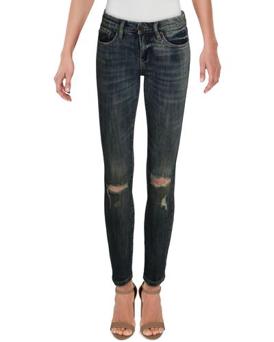 Blank NYC Low Rise Ankle Skinny Jeans - Blue