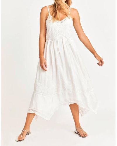 LoveShackFancy Beltana Dress - White