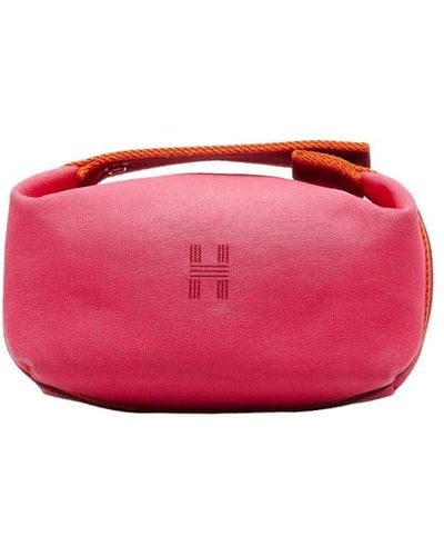 Hermès Bride-à-brac Canvas Clutch Bag (pre-owned) - Pink