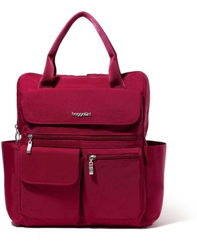 Baggallini Modern Everywhere Laptop Backpack - Red