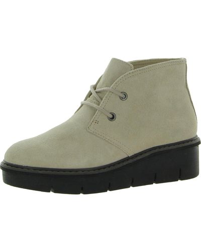 Clarks Dressy Leather Ankle Boots - Green