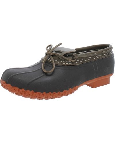 L.L. Bean Leather Rain Boots - Black