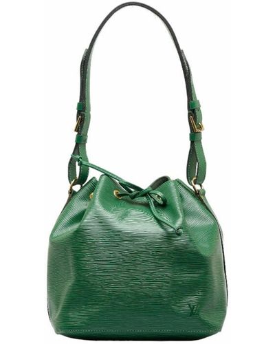 Pre-owned Louis Vuitton Patent Leather Crossbody Bag In Green