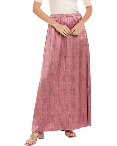 Splendid Ellen Crinkle Maxi Skirt - Pink