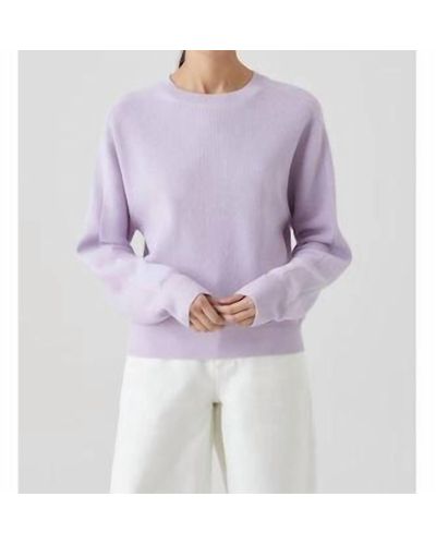 Closed Crewneck Sweater In Lavender - Purple