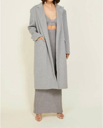 Line & Dot The Sadie Coat - Gray