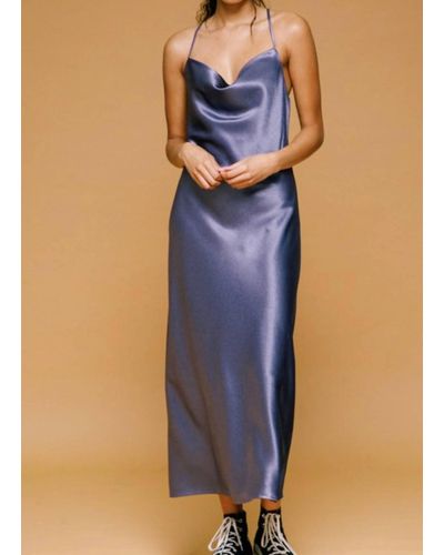 CALISTA Slip Dress - Blue