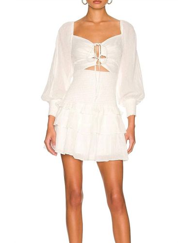 Astr Marietta Mini Dress - White