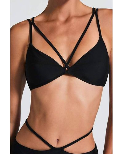 Devon Windsor Indigo Bikini Top - Black
