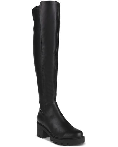 DV by Dolce Vita Nicolette Tall Round Toe Over-the-knee Boots - Black
