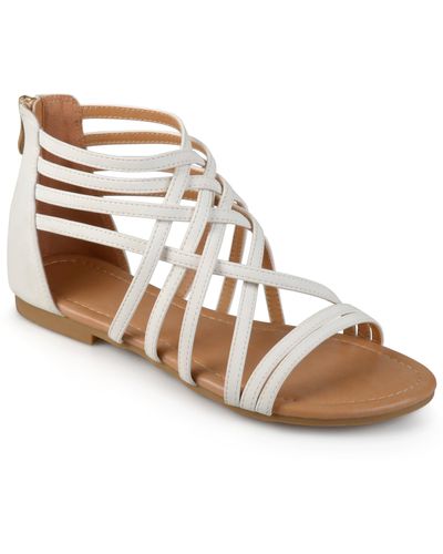 Journee Collection Collection Hanni Sandal - White