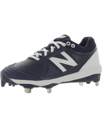 New Balance Faux Leather Fast Pitch Cleats - Blue