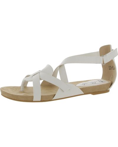 Bellini Nobu Open Toe Comfort Thong Sandals - White