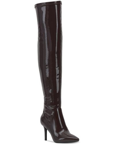 Jessica Simpson Abrine Faux Leather Tall Over-the-knee Boots - White