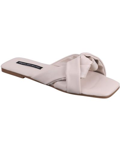 French Connection Knotted Sandal - White