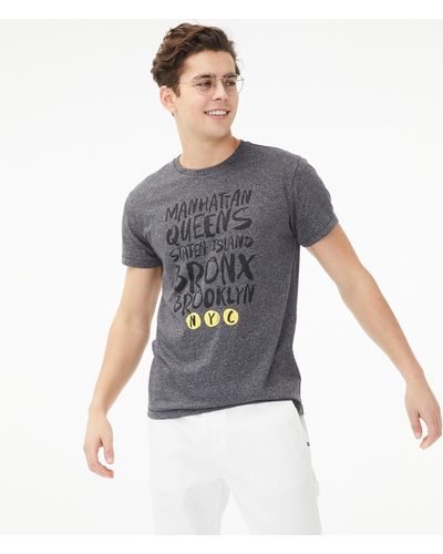 Aéropostale Five Boroughs Graphic Tee - Gray