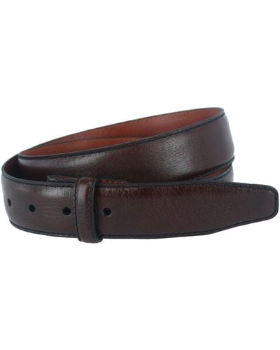 Trafalgar 35mm Pebble Grain Leather Harness Belt Strap - Brown