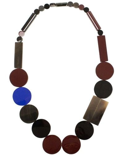 Hermès Color 'corne De Buffle Laquee' Necklace - Blue