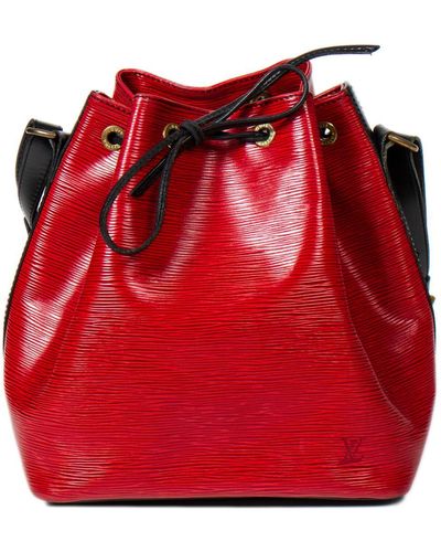 Louis+Vuitton+Sac+d%27Epaule+Bucket+Bag+PM+Black+Leather for sale online