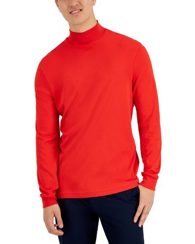 Club Room Cotton Long Sleeve T-shirt - Red
