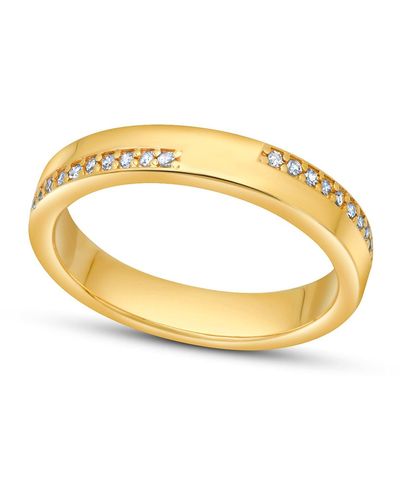 Paige Novick 18k Gold Plated 6mm Wide Band - Yellow