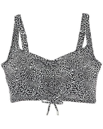 Coco Reef Elevate Shirred Underwire Bikini Top - Gray