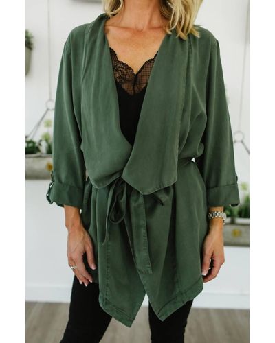 Sanctuary On The Go Belted Jacket I - Green
