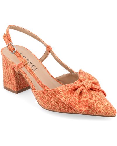 Journee Collection Collection Tailynn Pumps - Orange