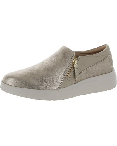 Rockport Lillie Leather Lifestyle Slip-on Sneakers - Gray