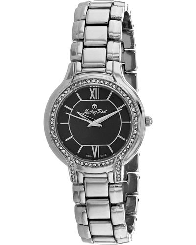 Mathey-Tissot Black Dial Watch - Metallic