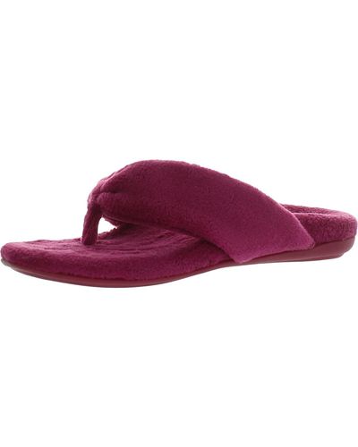 Vionic Lydia Slip On Comfort Thong Slippers - Purple