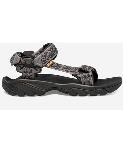 Teva Khaki Universal Trail Sandals in Black for Men | Lyst