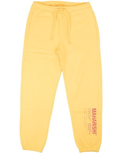Maharishi Organic Track Sweatpants - Yellow
