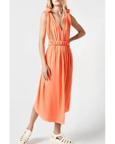 Smythe Knot Dress - Orange