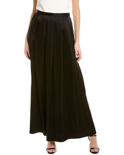 St. John Liquid Satin Skirt - Black