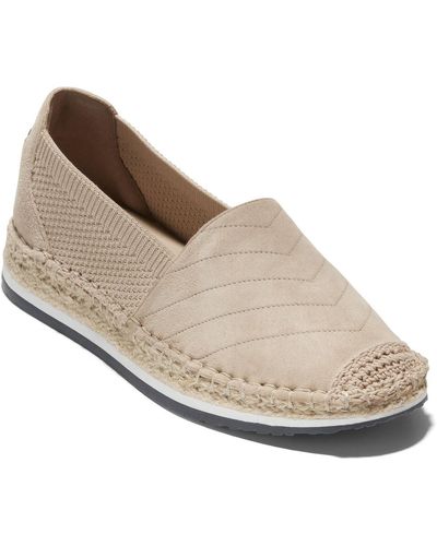 Cole Haan Espadrille Loafer Mixed Media Casual Espadrilles - White