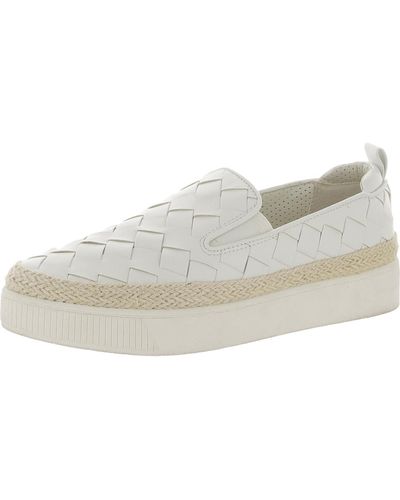 Franco Sarto Hydee Faux Leather Woven Casual And Fashion Sneakers - Gray