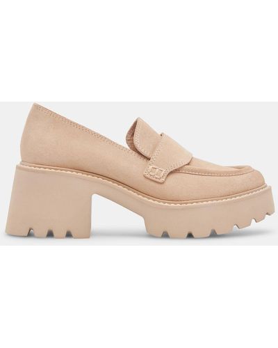 Dolce Vita Halona Loafers Dune Suede - Natural