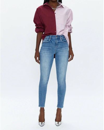 Pistola Audrey Mid Rise Skinny - Blue