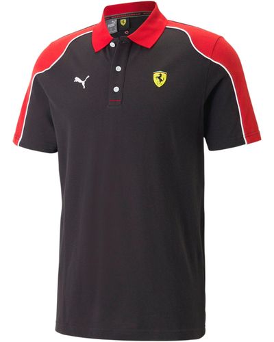PUMA Scuderia Ferrari Polo Shirt - Black