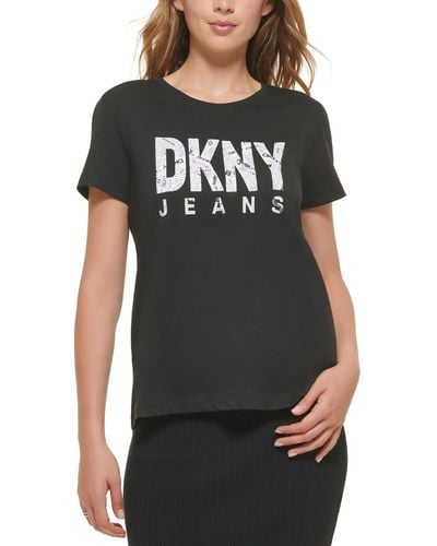 DKNY Logo Graphic T-shirt - Black