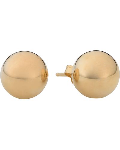 Fremada 14k Yellow Ball Stud Earrings (8 Mm) - Metallic