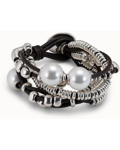 Uno De 50 Orion Bracelet In Silver - Black