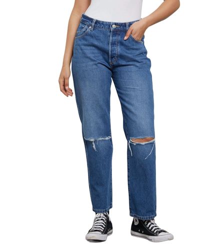 Rolla's Classic Straight Ankle Jeans - Blue